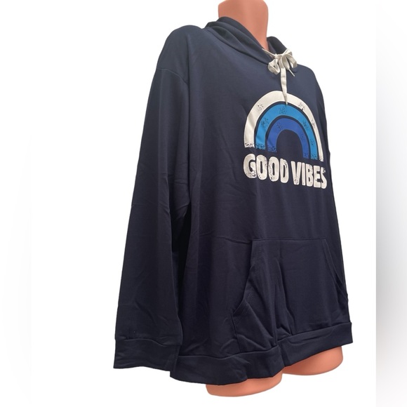 NWT Lacozy women’s Good Vibes graphic hoodie size 2XL - Picture 2 of 13